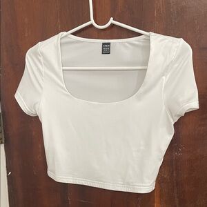 SHEIN Elegant Cream Crop Top